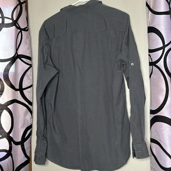 Calvin Klein button-down long sleeve top size large - Picture 6 of 6